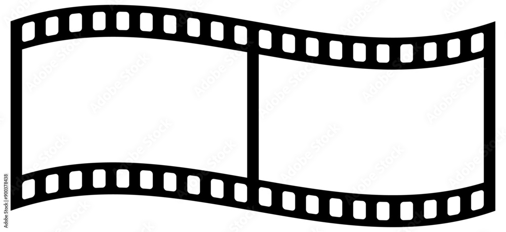 Film strip isolated. Video tape photo film strip frame. Blank photo frames. Retro film roll. Film strip isolated. Video tape photo film strip frame. Blank photo frames. Retro film roll.