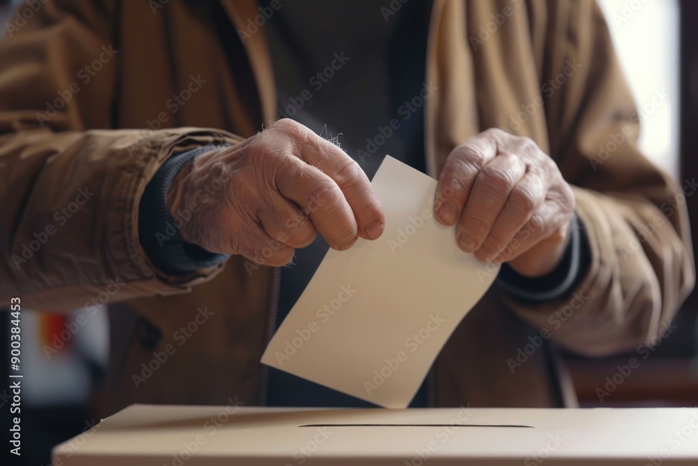 Obraz premium A person placing a document in a file folder