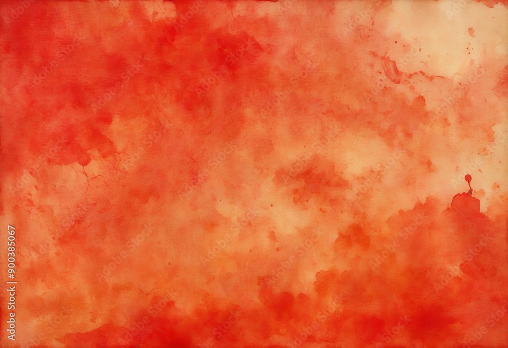 A vibrant red watercolor background A vibrant red watercolor background