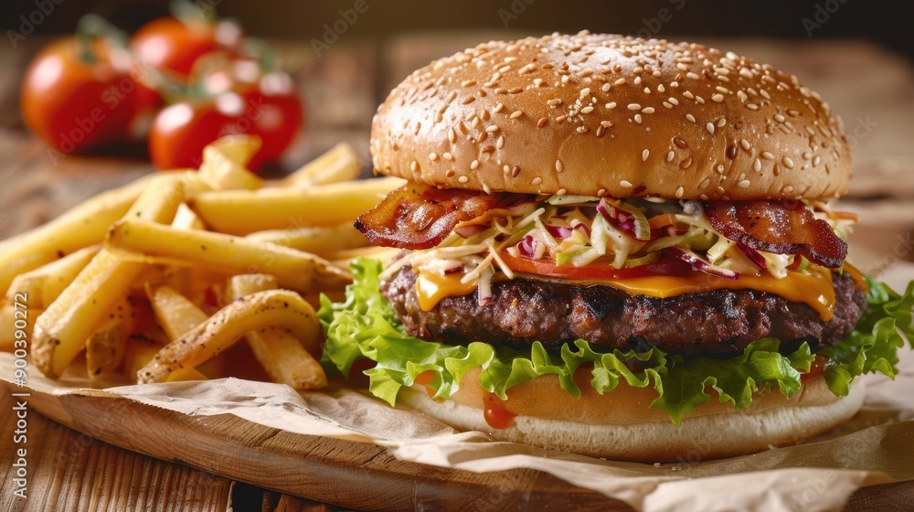 The juicy bacon cheeseburger The juicy bacon cheeseburger