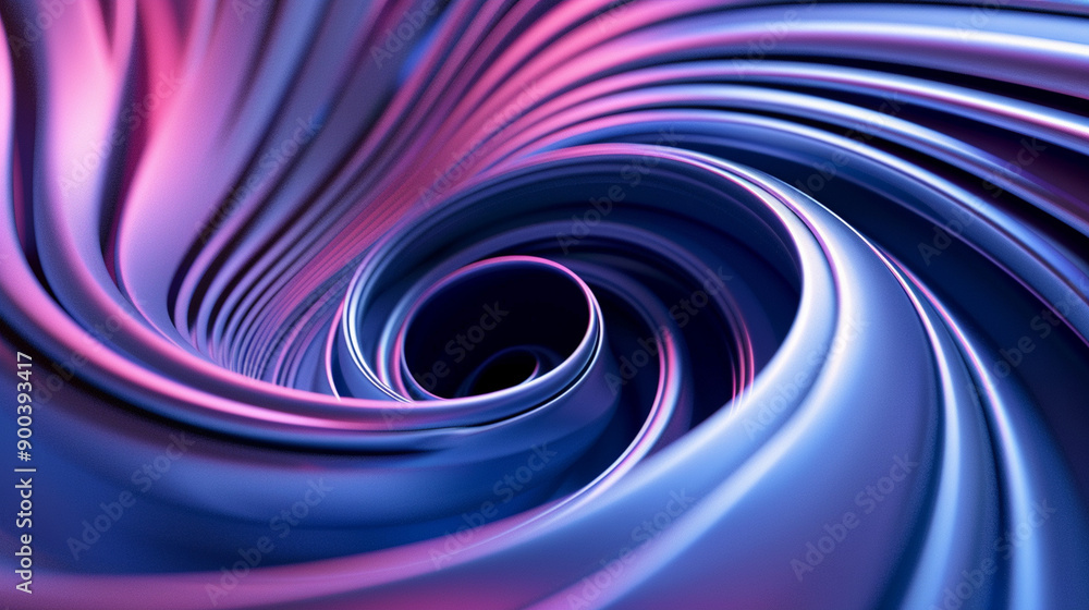 Fototapeta premium Close-up of swirling, dynamic lines creating a sense of motion and depth