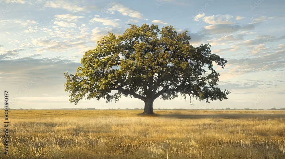 Majestic oak tree in golden field. A sprawling oak stands sentinel in a sun-drenched field, its branches reaching skyward. A tranquil scene of nature's beauty and resilience. Majestic oak tree in golden field. A sprawling oak stands sentinel in a sun-drenched field, its branches reaching skyward. A tranquil scene of nature's beauty and resilience.
