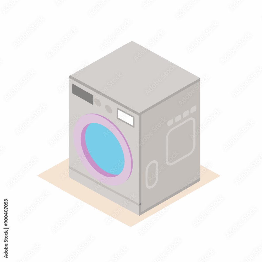 Isometric washing machine on a isolated white background (22) Isometric washing machine on a isolated white background (22)