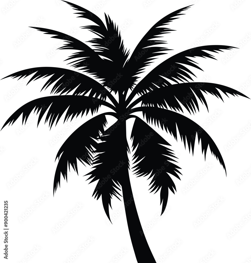 Palm tree silhouette Palm tree silhouette