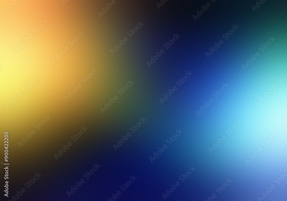 Yellow and blue lights on dark background graphic. Yellow and blue lights on dark background graphic.