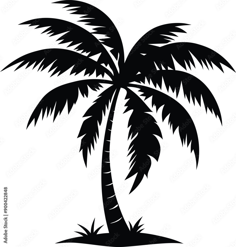 Palm tree silhouette Palm tree silhouette