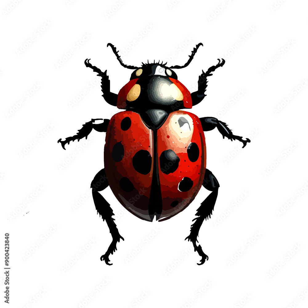 ladybug illustration on a transparent background ladybug illustration on a transparent background
