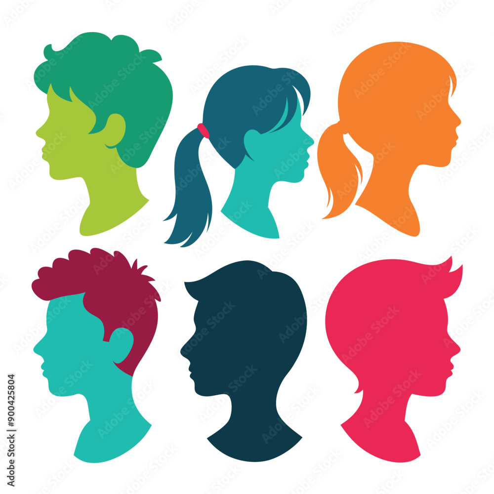 Fototapeta premium set of people icons