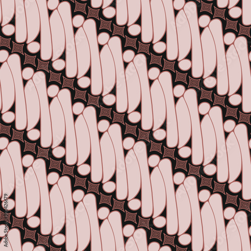 Indonesian Traditional Ethnic Batik Called Parang