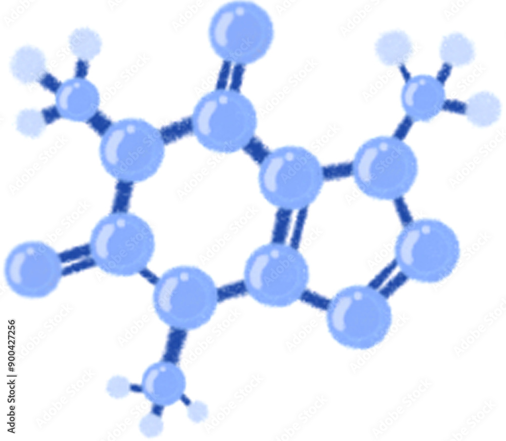 An illustrated diagram featuring icons representing the formulas of chemical elements and molecules An illustrated diagram featuring icons representing the formulas of chemical elements and molecules