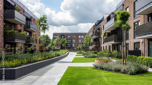 Describe the community-driven efforts in designing an affordable housing project in the UK.