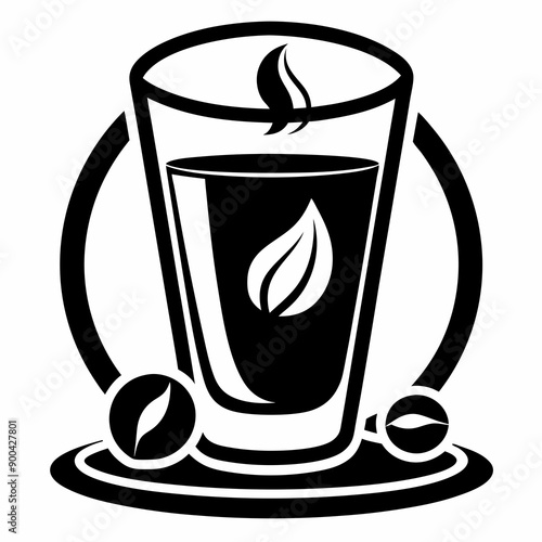 coffee Silhouette Vector Illustration