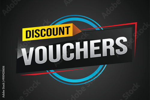 discount voucher vouchers special offer poster banner graphic design icon logo sign symbol social media website coupon advertising store shop online, website, landing page

