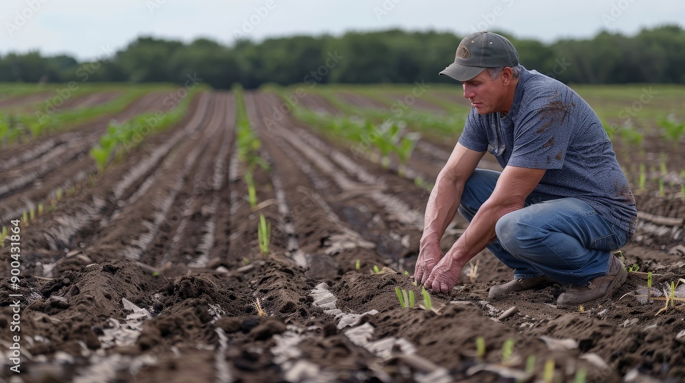 Fototapeta premium Frustration of a teenager trying to solve a complex math problem