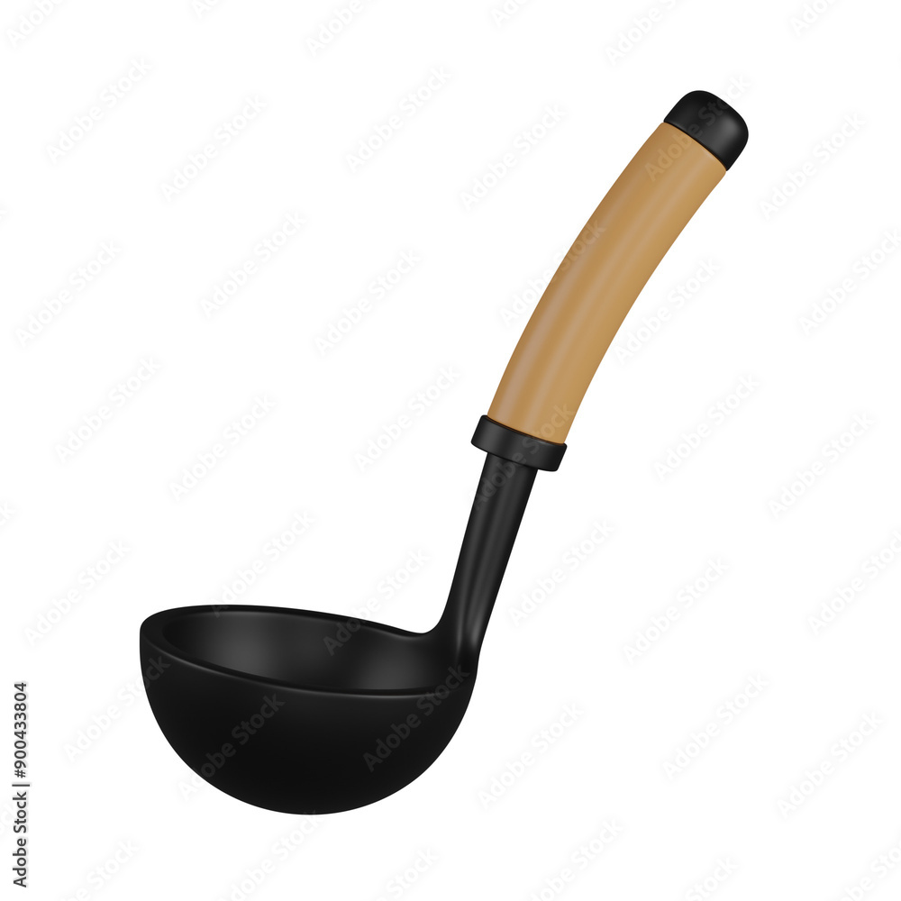 3d render ladle illustration 3d render ladle illustration