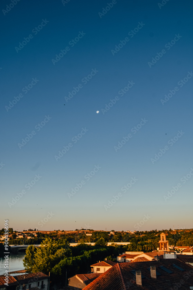 Fototapeta premium Fotografía del amanecer en Zamora, España.