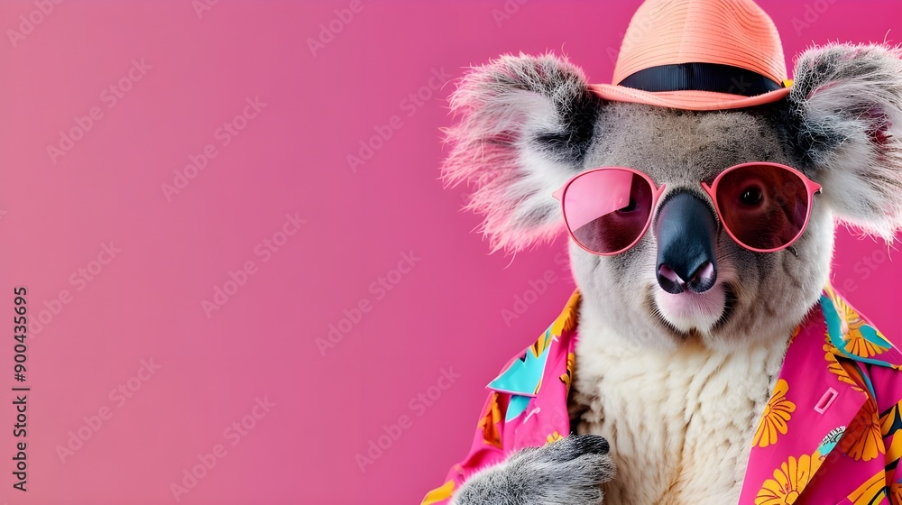 Cool Koala in Sunglasses and Hat Cool Koala in Sunglasses and Hat