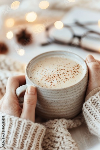 Hands Holding a Cup of Coffee