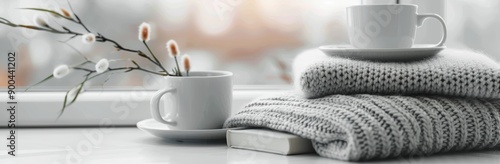 Cozy Windowside Books and Blanket