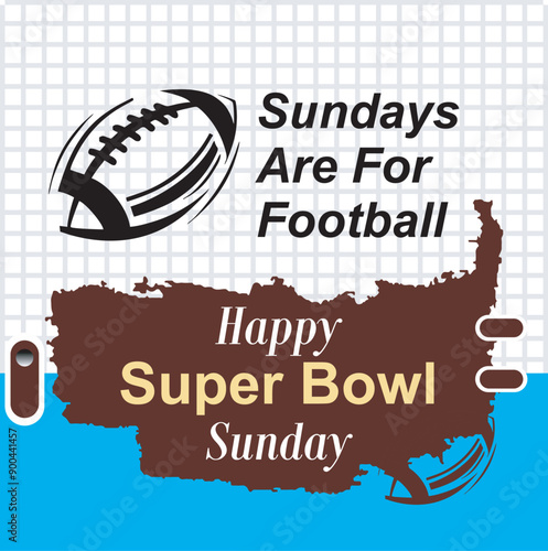 Super bowl title text. Red and blue font color and shadow reflection. Super bowl concept, SUPER Bowl Sunday wallpapers and backgrounds you can download and use on your smartphone, tablet, or computer.