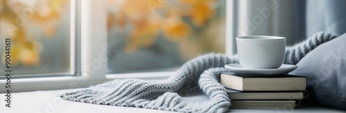 Cozy Windowside Books and Blanket