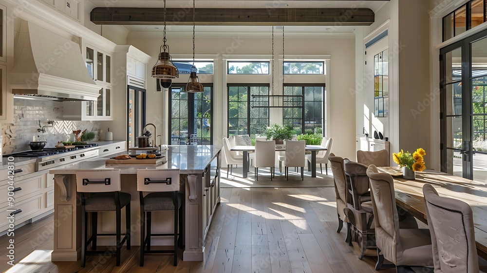 Kitchen with an innovative layout Kitchen with an innovative layout