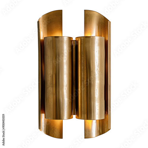 Luxurious and modern wall lamp  isolated on transparent or white background  photo