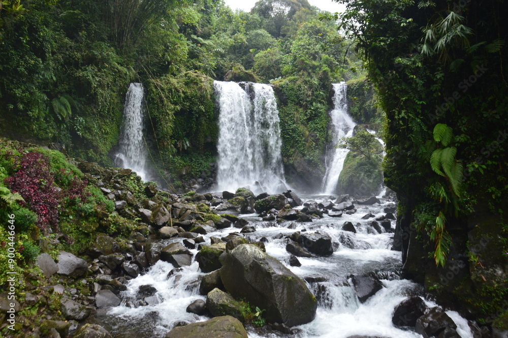 Fototapeta premium Beautiful waterfall view
