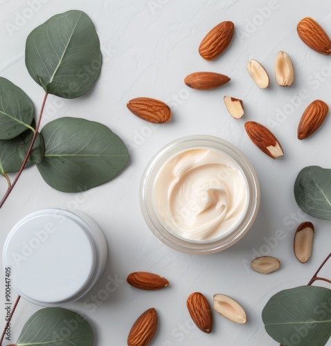 Almond and Eucalyptus Cream Jars