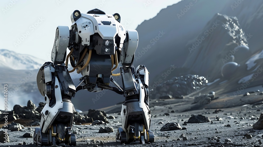 Fototapeta premium Lightweight robot for space exploration 