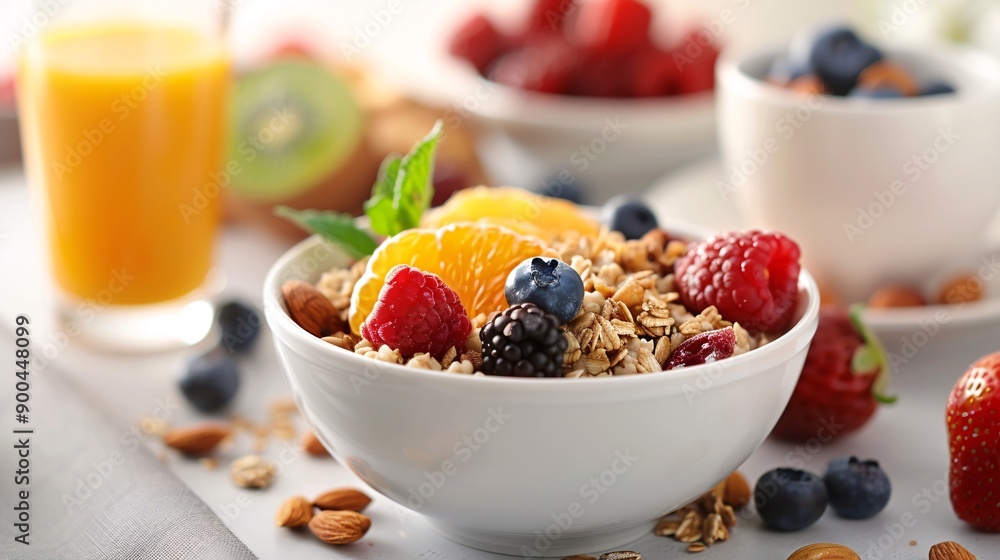 Nutritious Breakfast Options for Health: Fruits, Yogurt, Whole Grains Nutritious Breakfast Options for Health: Fruits, Yogurt, Whole Grains