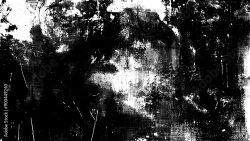 Transparent vector grunge ink abstract dirty poster background texture overlay. Place artwork over any image to make distressed effect