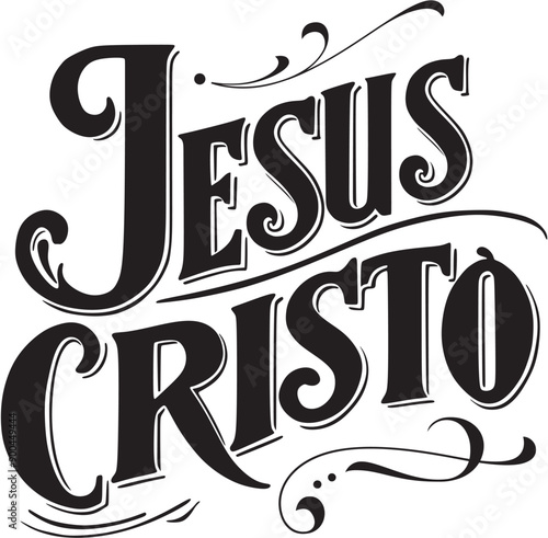 Jesus Christ Lettering in Portuguese