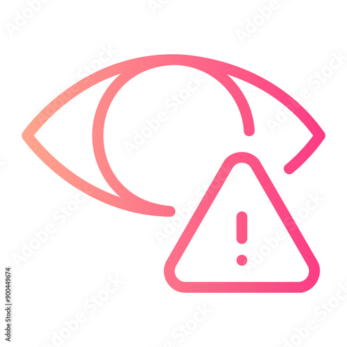 vision problem gradient icon