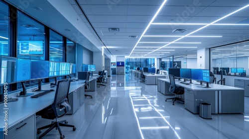 Command Center: Cutting-Edge Technology Illuminates a Futuristic Security Hub 