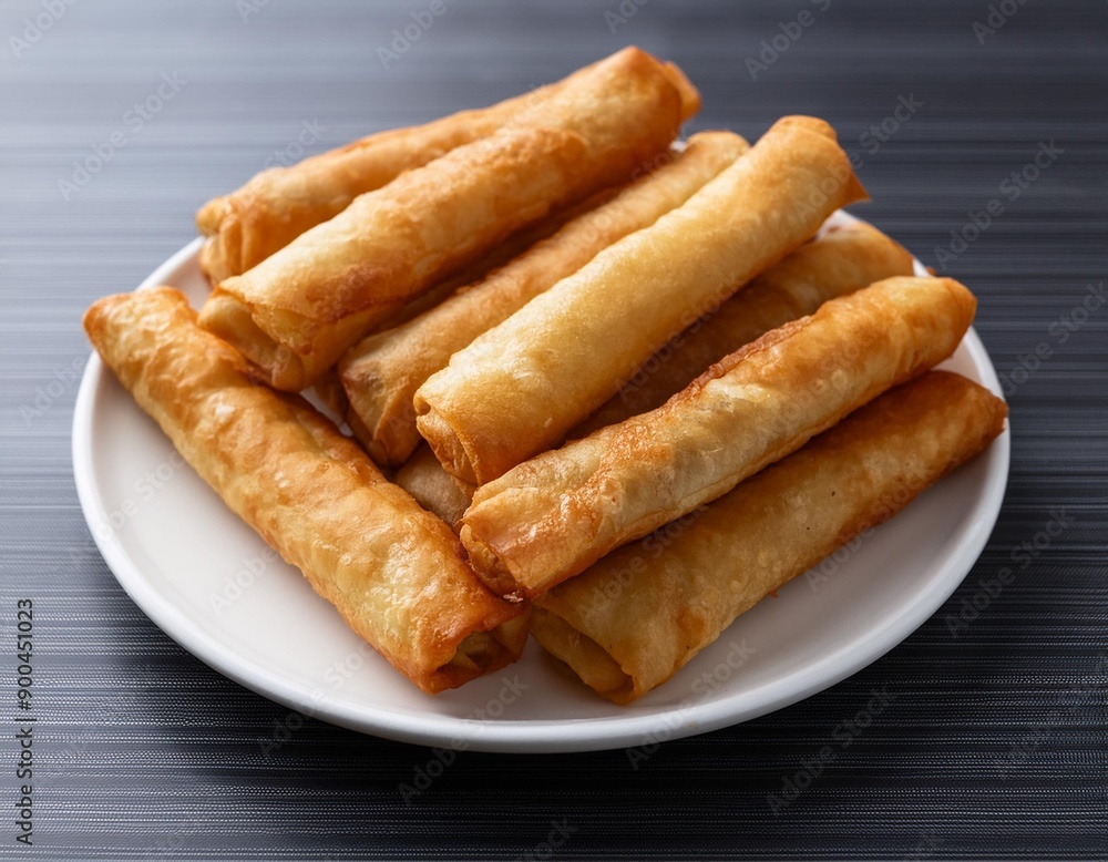 Turkish deep fried cigar shaped spring rolls, sigara borek Turkish deep fried cigar shaped spring rolls, sigara borek