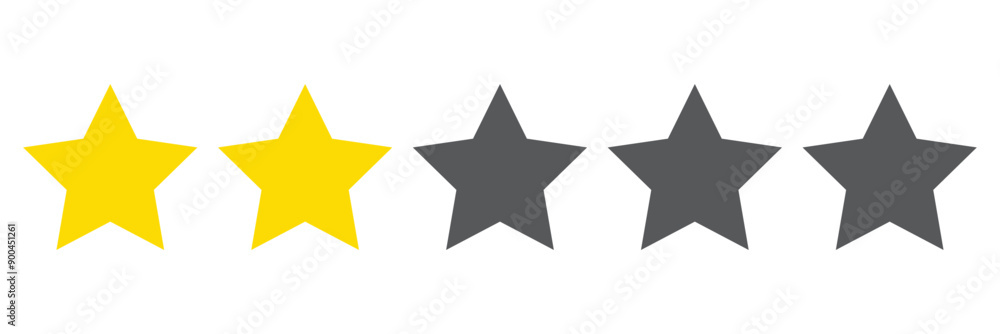 Product rating or customer review 5 star icon. Five star rating icon. Product rating or customer review 5 star icon. Five star rating icon.