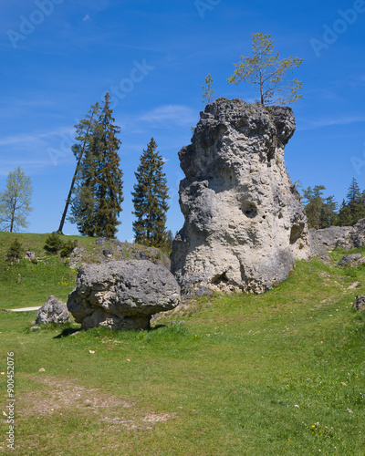 Bizarre boulders on the Swabian Alb. photo