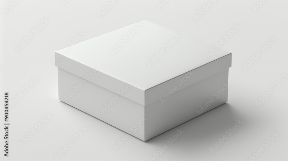 A Simple and Elegant White Square Box for Various Uses A Simple and Elegant White Square Box for Various Uses
