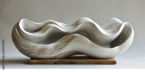 Elegant and Captivating Ceramic Sculpture - Fluid Forms and Textures