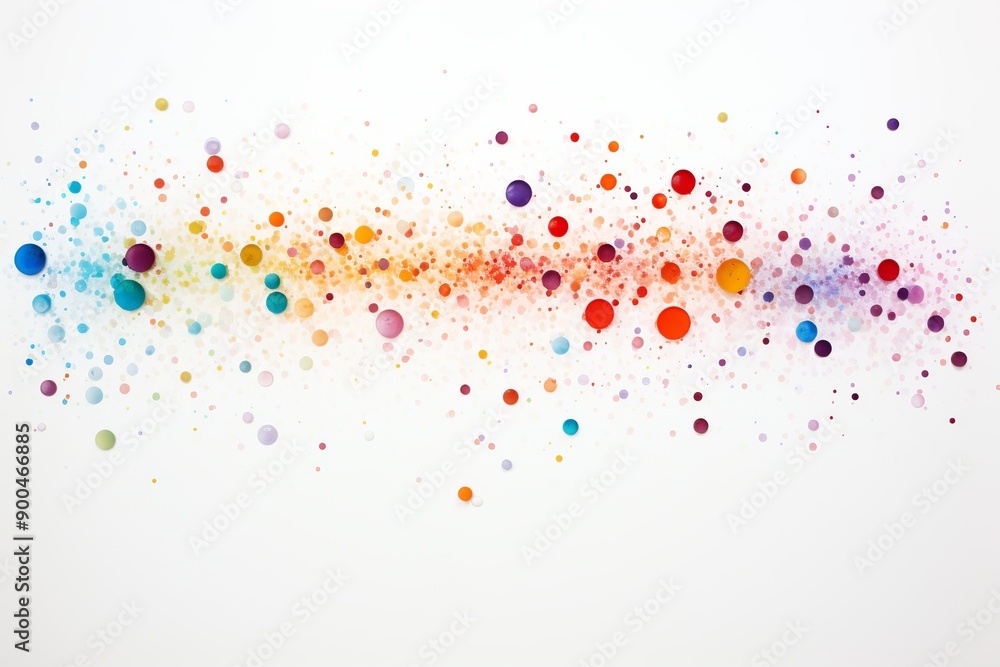 Colorful abstract dots with white background. Generated Ai Colorful abstract dots with white background. Generated Ai