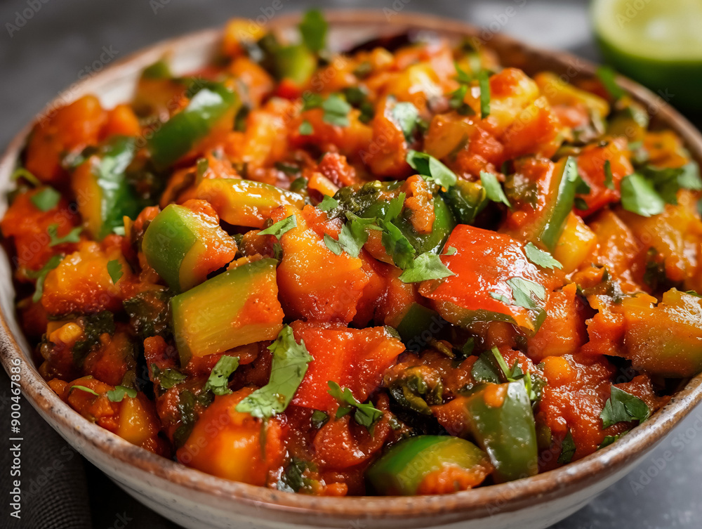 Bhindi masala - popular indian food dish Bhindi masala - popular indian food dish