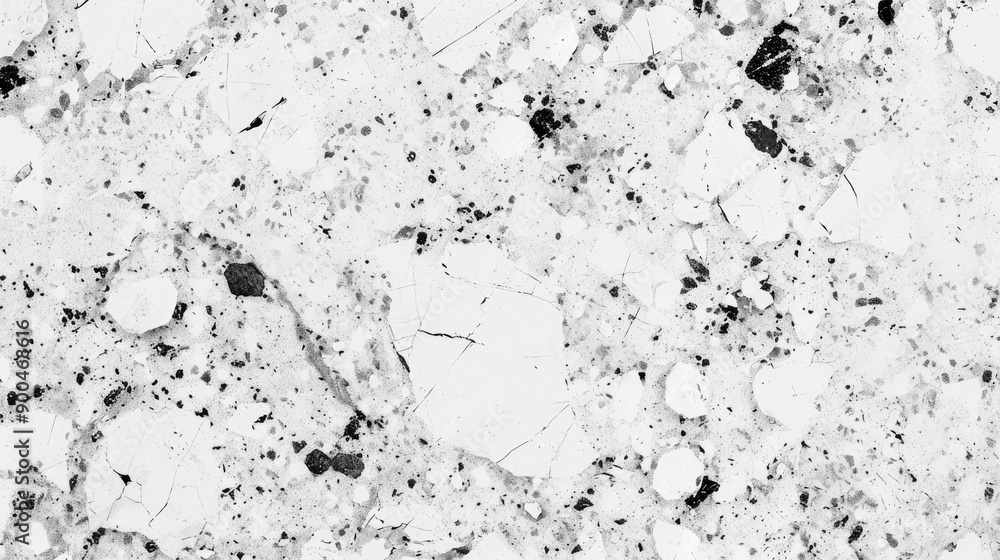 Obraz premium Texture and seamless background of white granite stone , generative ai