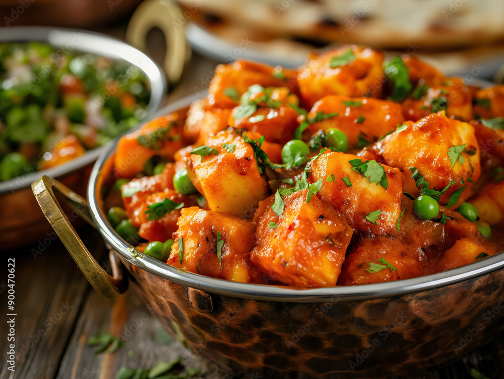 Matar paneer - popular indian food dish Matar paneer - popular indian food dish