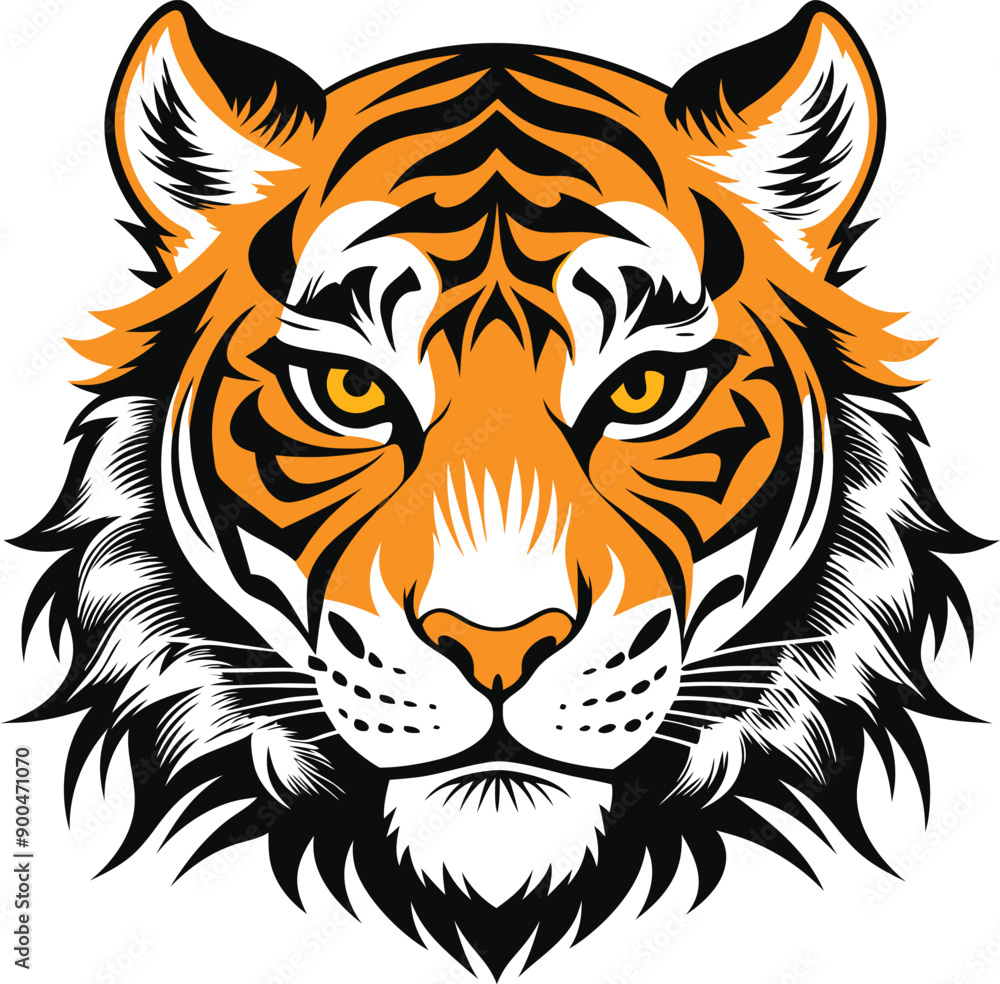 tiger head vector illustration tiger head vector illustration