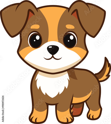 vector illustration of a Baby Dog 