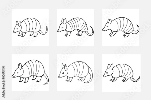 Armadillo Line Art: Inspiration and Ideas
