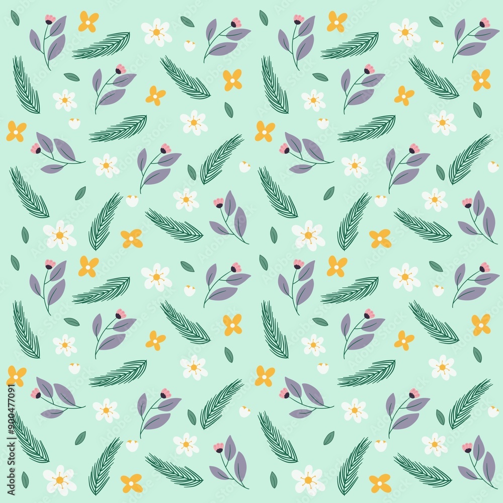 seamless pattern with flowers seamless pattern with flowers