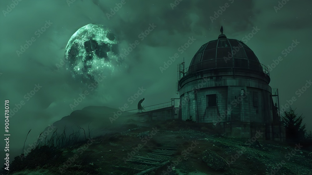 Ominous Observatory Under an Ominous Midnight Sky Ominous Observatory Under an Ominous Midnight Sky