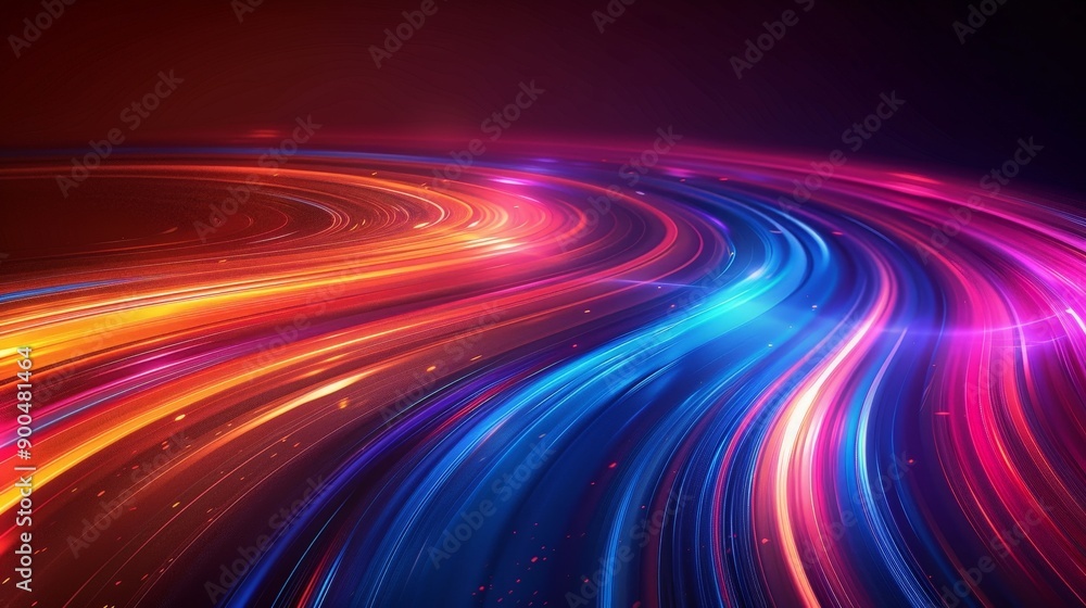 Abstract light streaks background with dynamic, glowing lines and vibrant colors Abstract light streaks background with dynamic, glowing lines and vibrant colors
